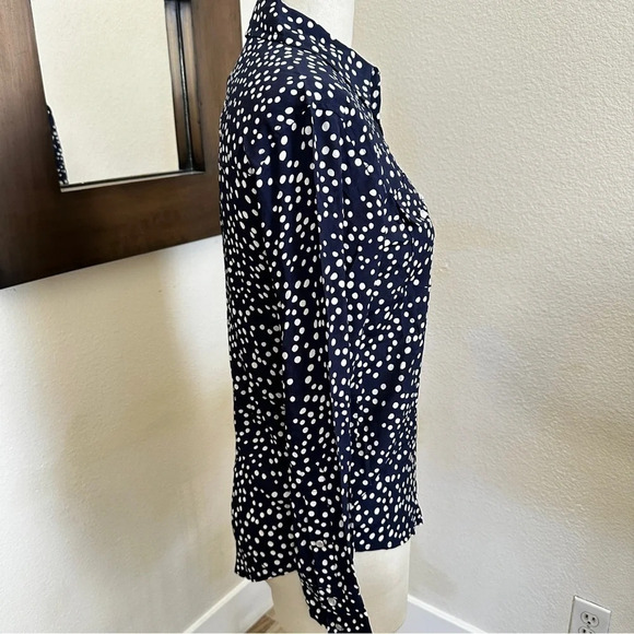 Sandrine Rose X Free People Polka Dot Button Down Shirt - NWT - X-Small - Picture 2 of 9
